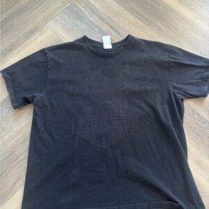 Harley-Davidson Black Crew Neck Tee